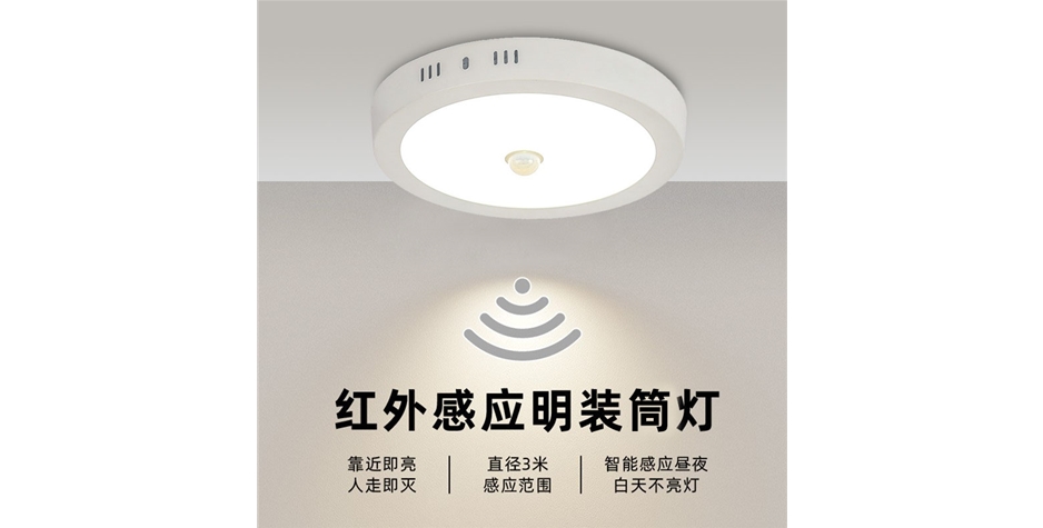 智能感應(yīng)明裝筒燈